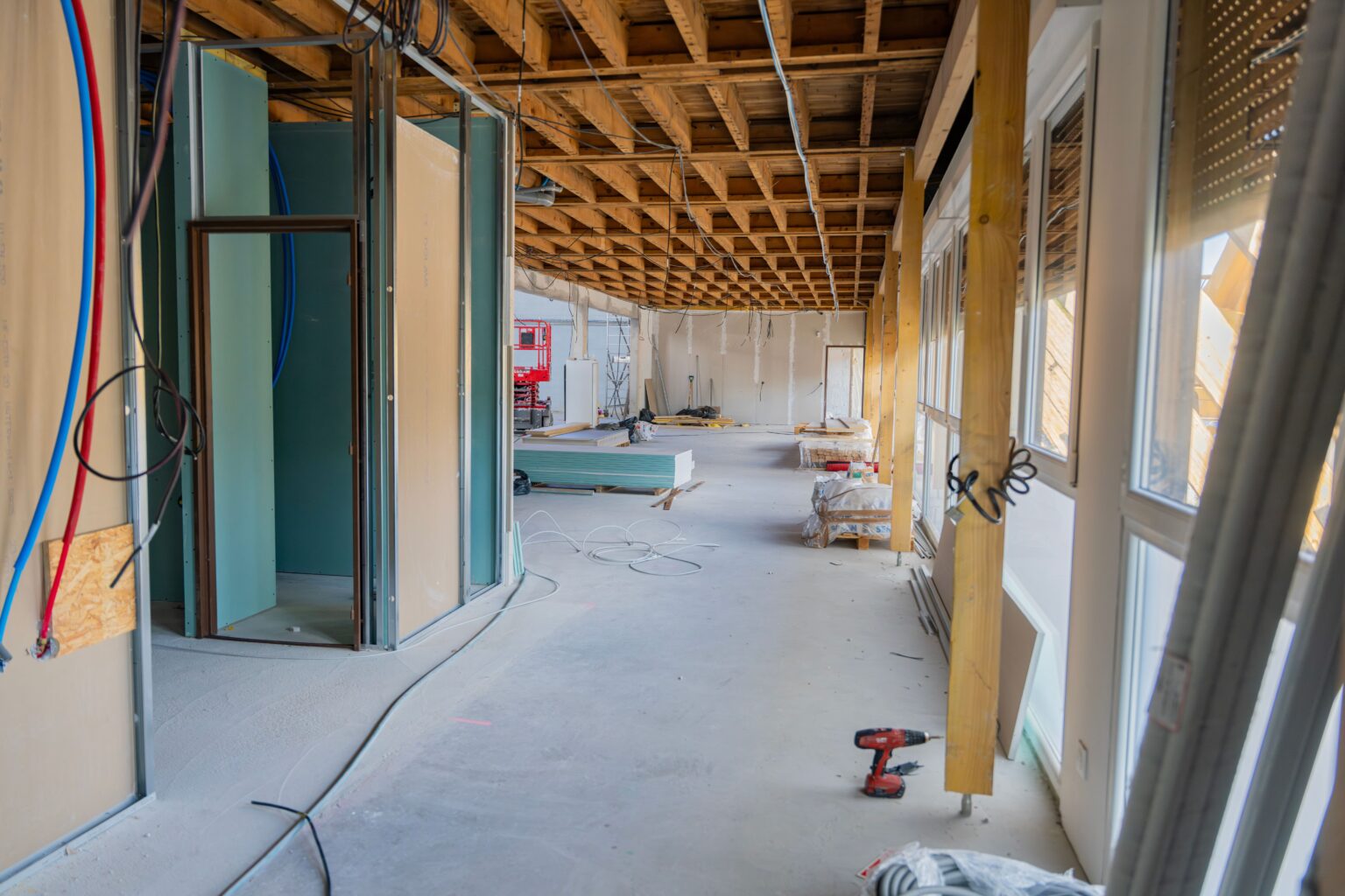 Transformation d’un espace en cours de chantier